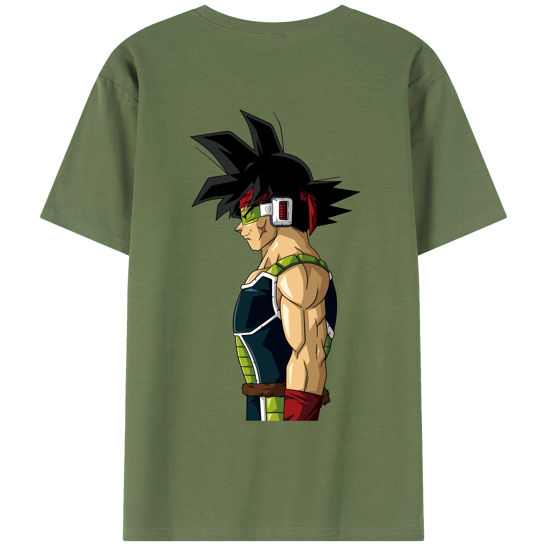 （画像用） ドラゴンボール バーダック DRAGON BALL Burdock 綿100％ メンズ半袖Tシャツ（バックプリント） 通気性